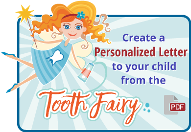 create a personalized letter to your child from the tooth fairy